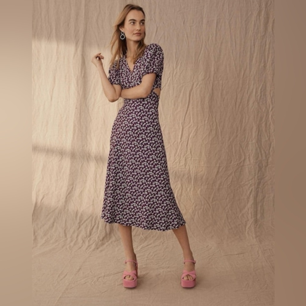 Boden Midi Cut Out Dress, size 6P